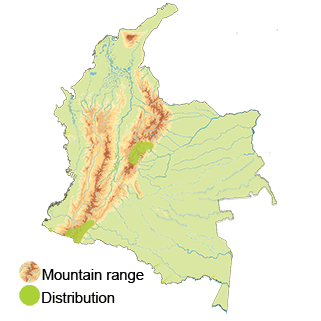 Distribution of the Cinereous Harrier in Colombia